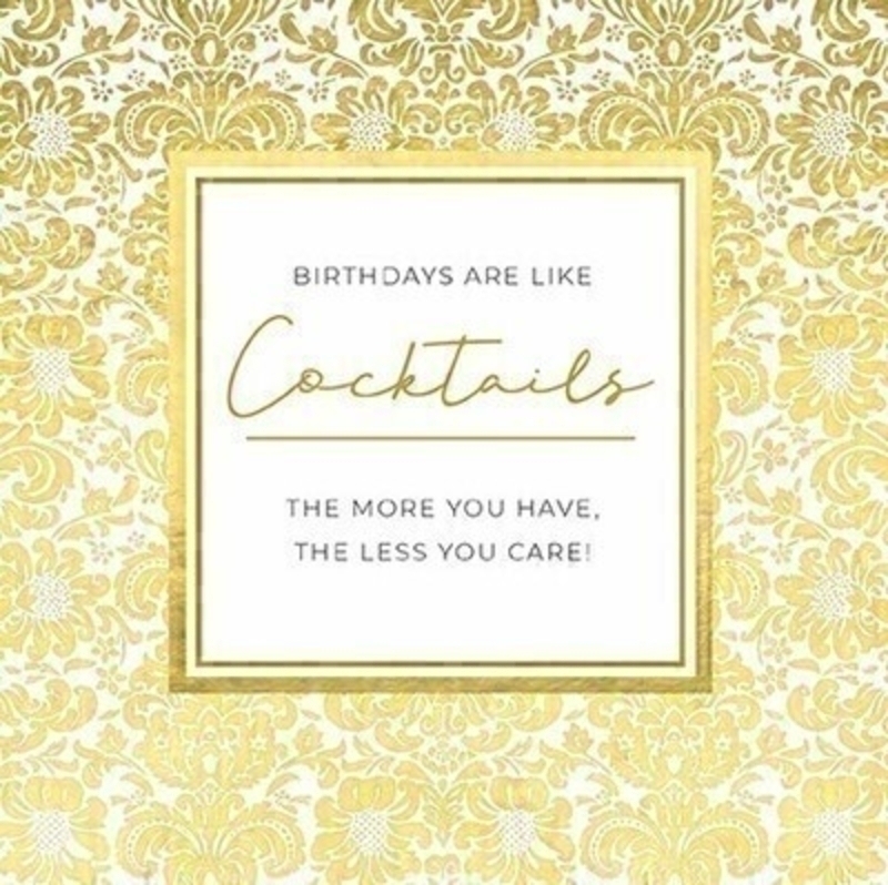 Birthdays Are Like Cocktails Card by Paper Rose